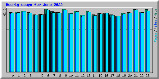 Hourly usage for June 2022